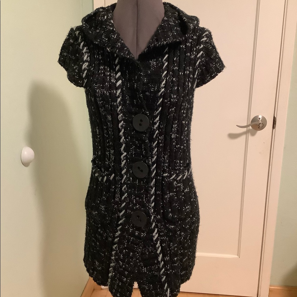 Marc jacobs hooded cardigan sweater with pockets